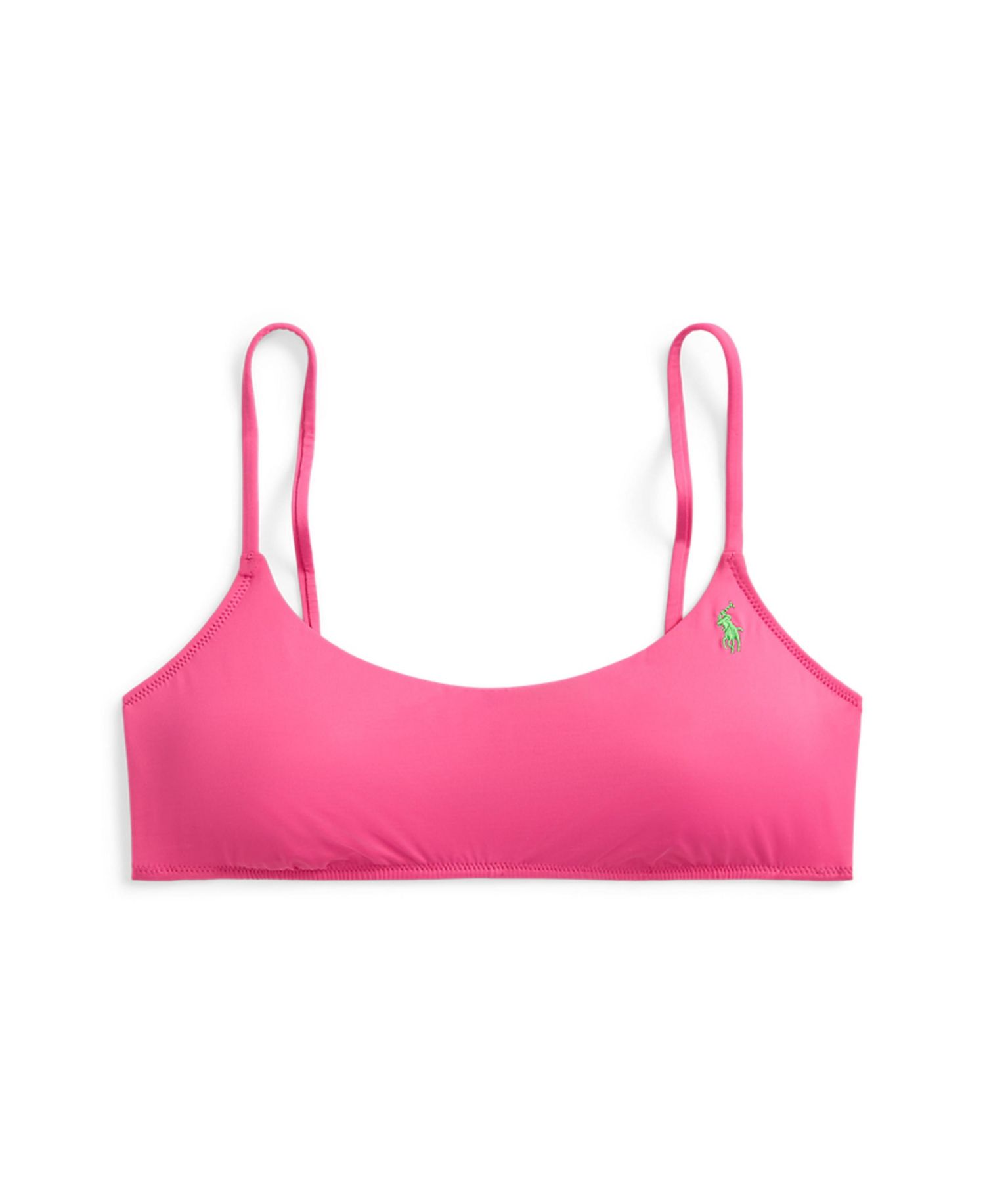 Women's Embroidered Pony Bikini Swimsuit Top