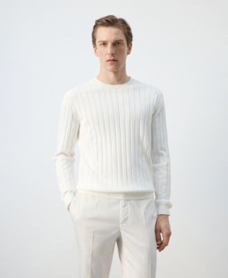 Men's Cotton Fine-Knit Sweater