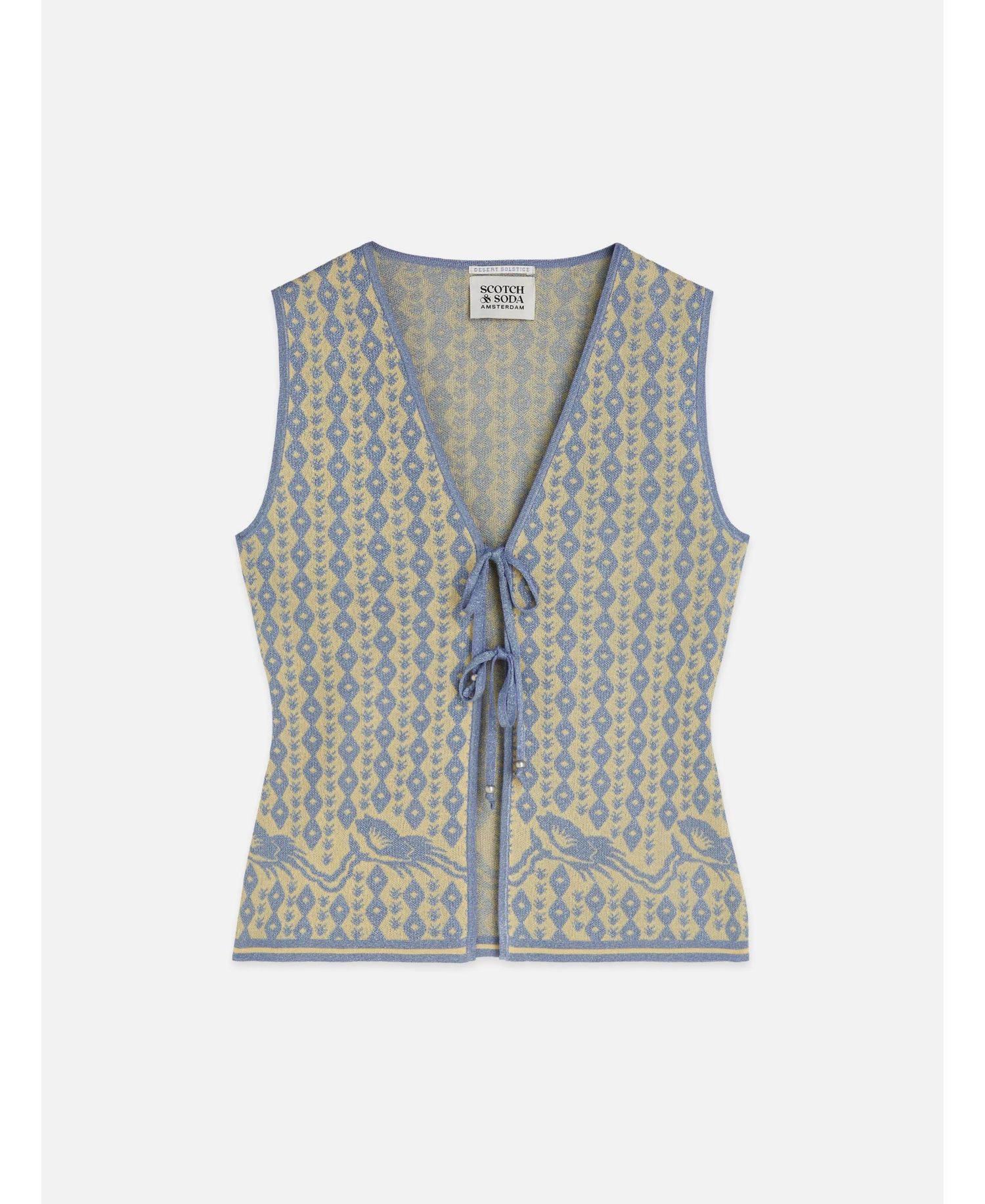 Women's Scotch and Soda Jacquard Knitted Vest
