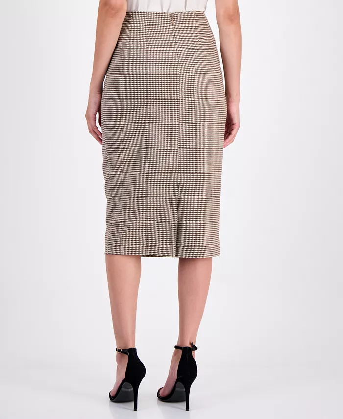 Women's Houndstooth Pencil Skirt - thumbnail 3