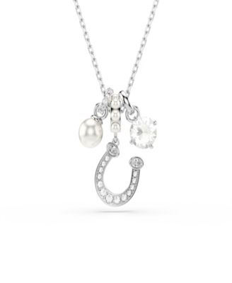 Rhodium-Plated Symbolica Pendant Necklace