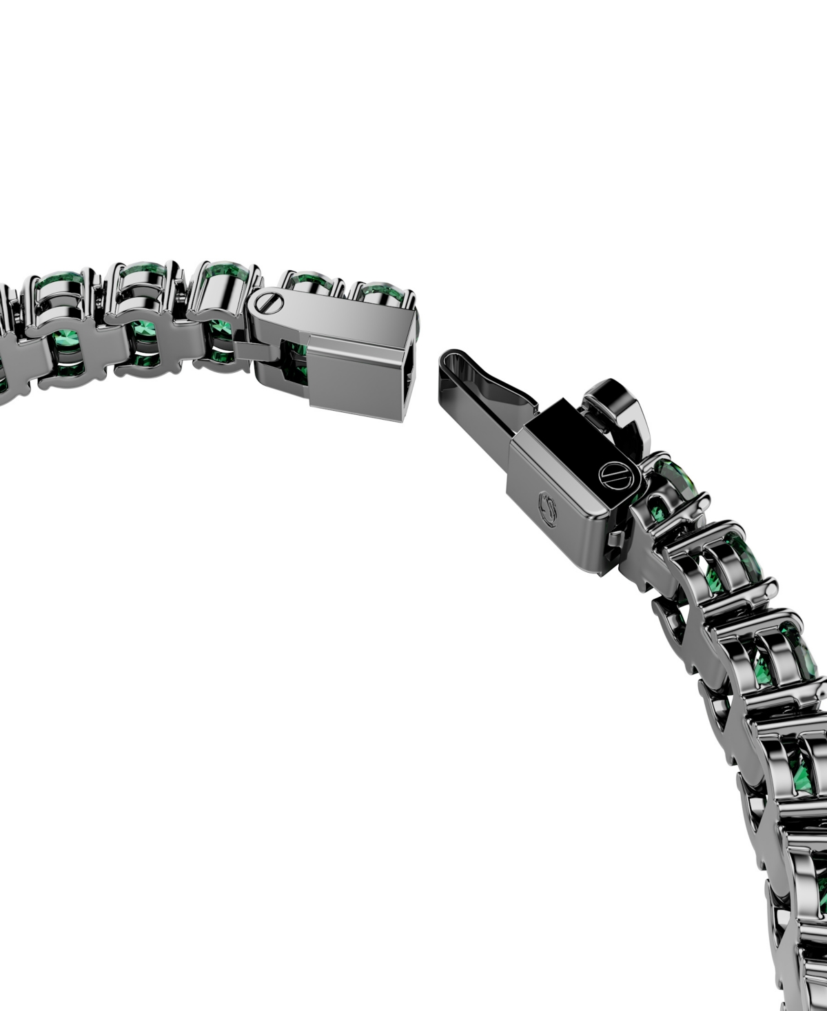 Swarovski Ruthenium-Plated Matrix Tennis Bracelet