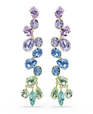Gold-Tone Plated Gema Drop Earrings
