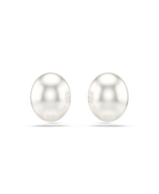 Rhodium-Plated Matrix Stud Earrings