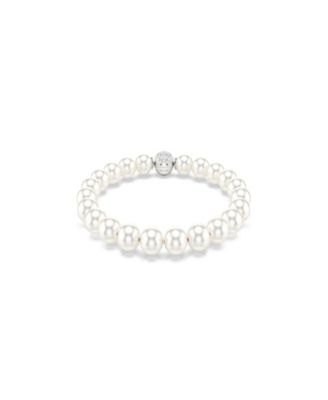 Rhodium-Plated Matrix Bracelet