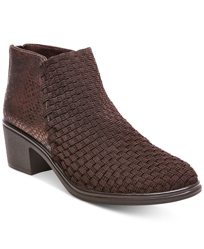 Ineficiente Confusión lo hizo STEVEN by Steve Madden Penga Woven Ankle Booties - Macy's
