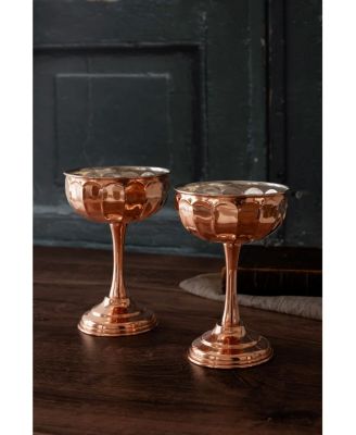 Coppermill Kitchen Vintage-Inspired Copper Coupe Glasses at Nordstrom