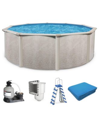 Phoenix 24'x52" Round Above Ground Pool with Pump, Ladder, Liner, Skimmer