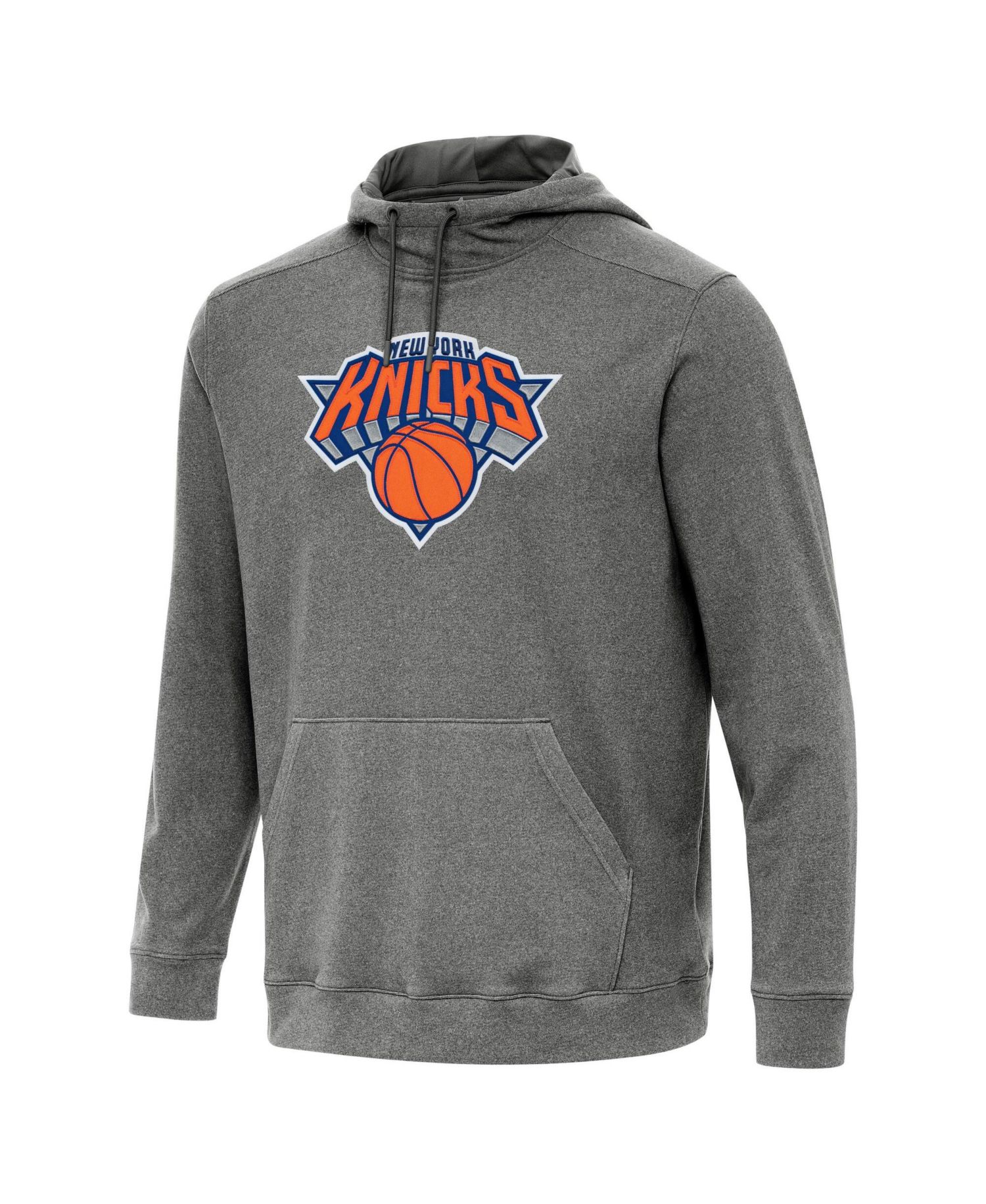 Men's Heather Black New York Knicks Cloud Pullover Hoodie
