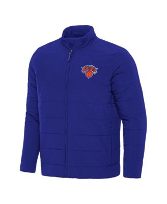 Men's Blue New York Knicks Swelter Full-Zip Puffer Jacket