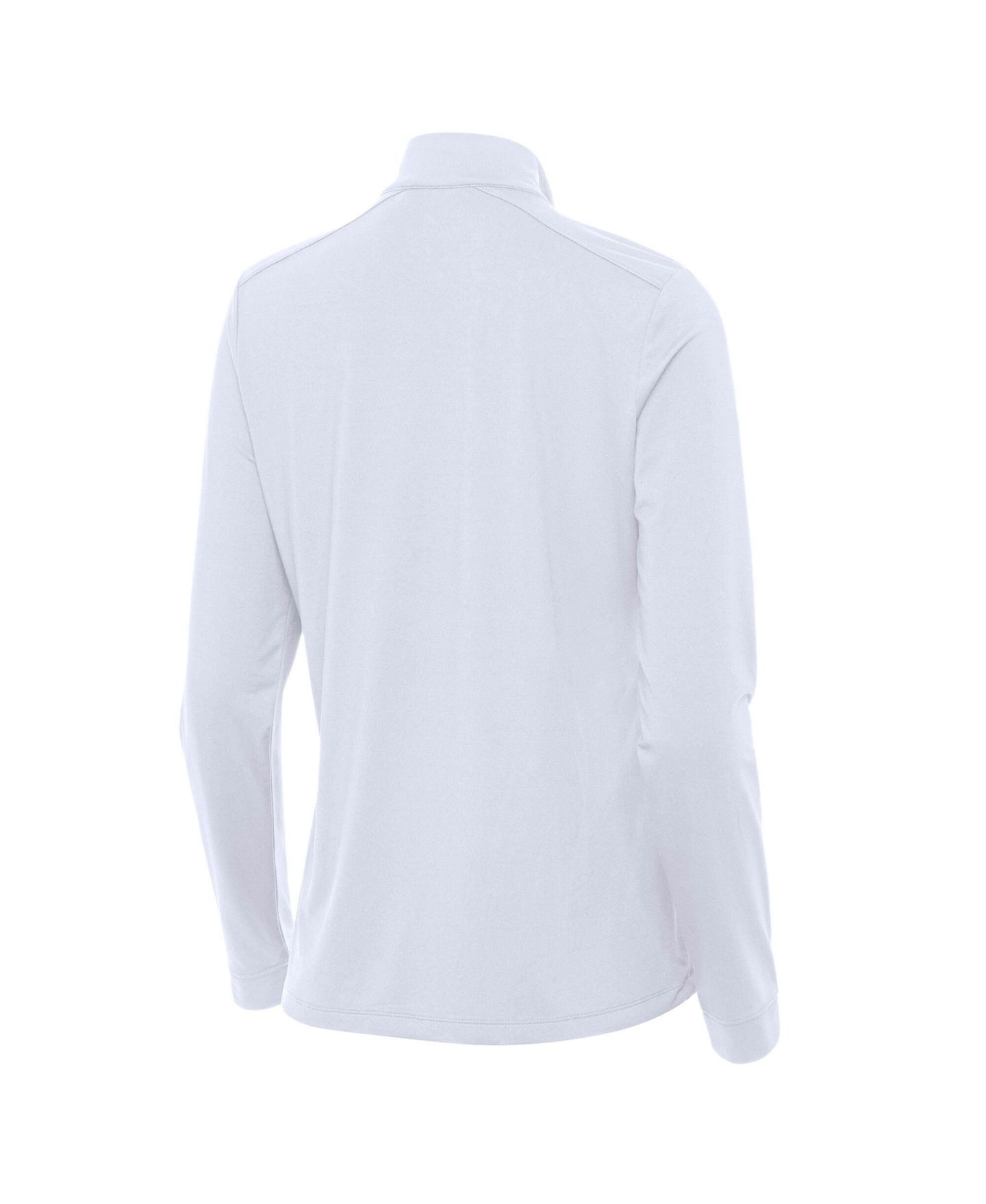 Женская толстовка Antigua White New York Knicks St. Patrick's Day Intent Quarter-Zip — фото 3