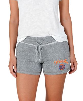 Women's Gray New York Knicks Mainstream Terry Shorts