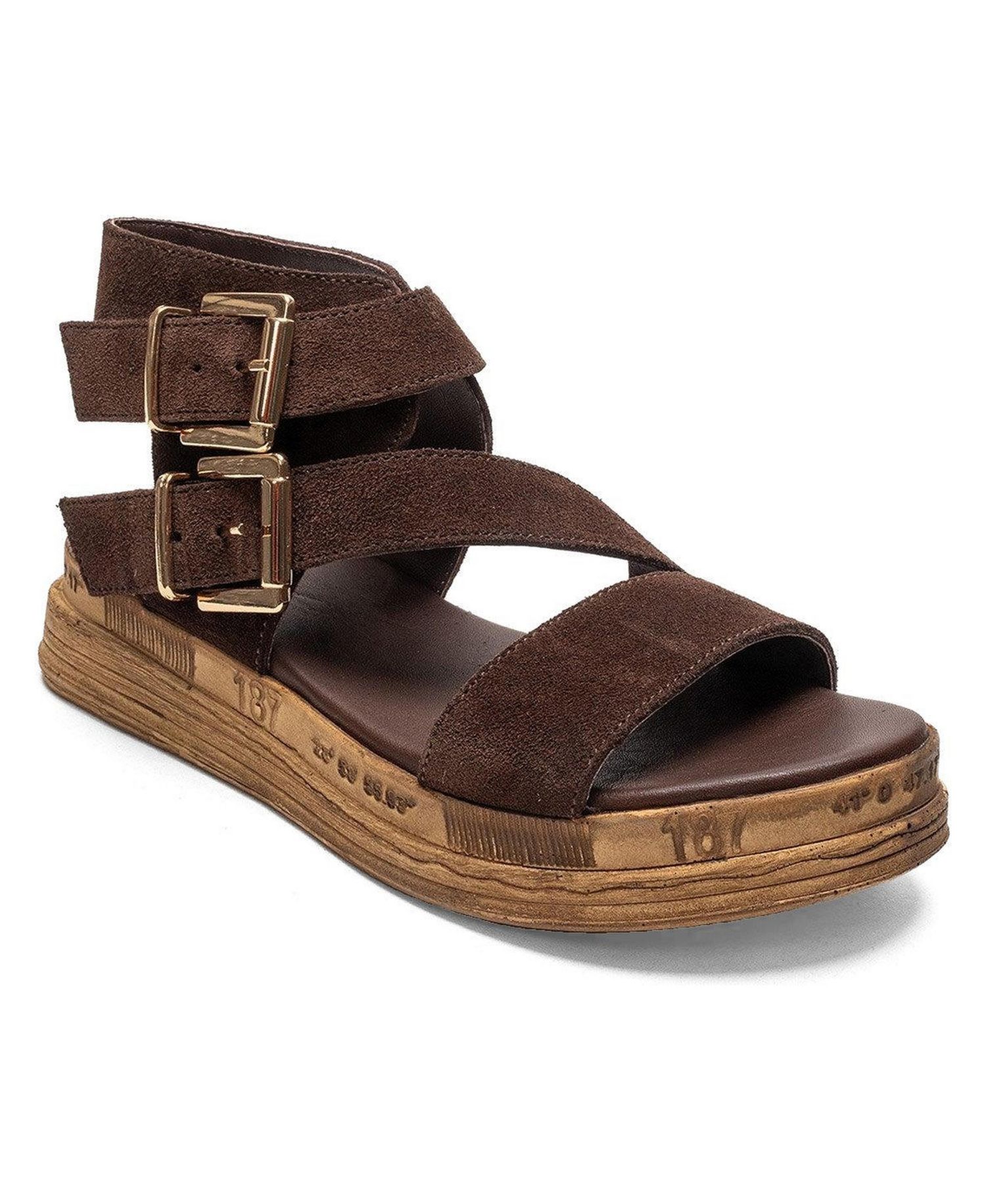 Women's Lorentis Leather Double Buckle Sandal