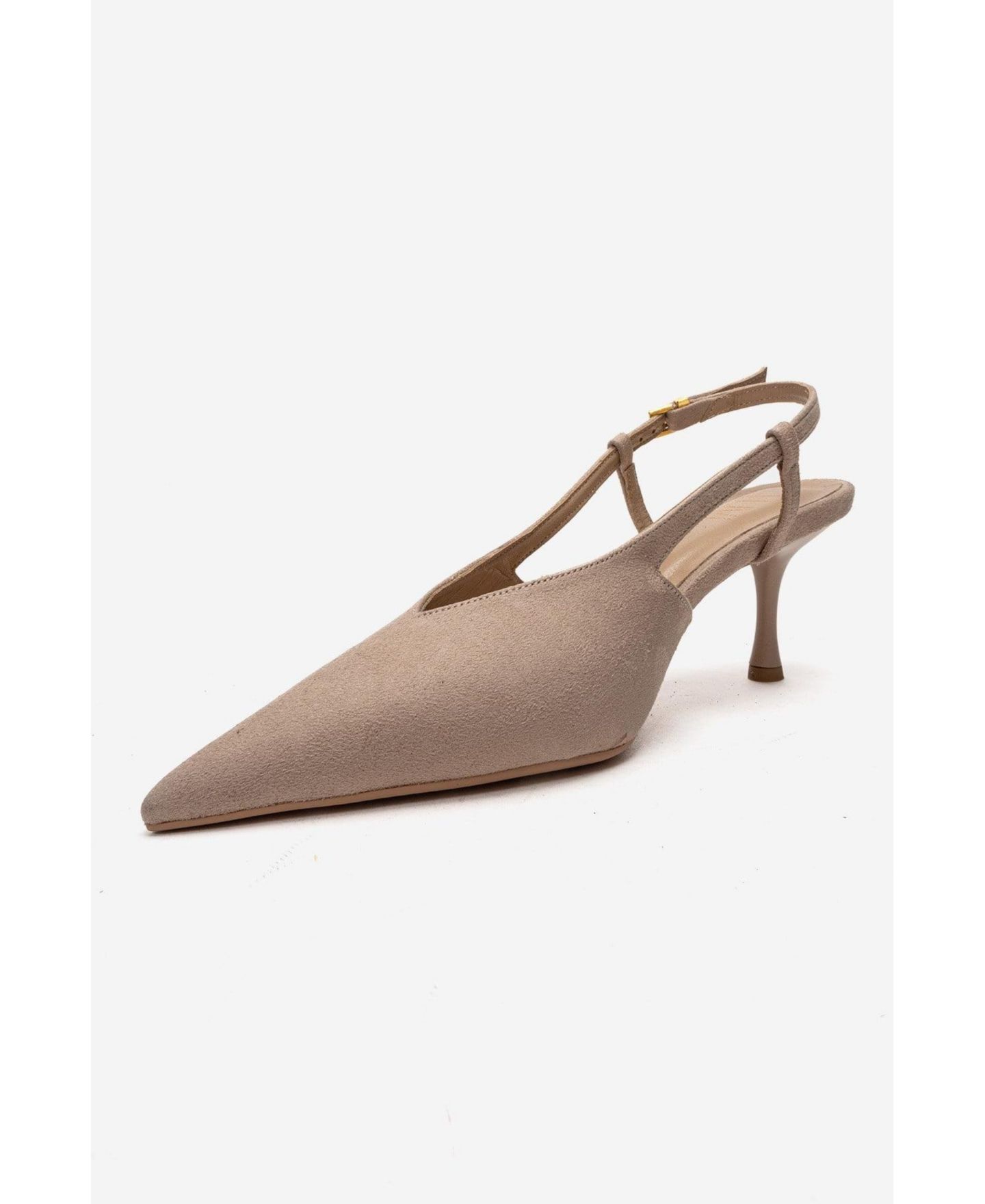 Женские туфли Prologue Shoes Irena Pointed Toe, цвет: Бежевый замшевый — фото 7