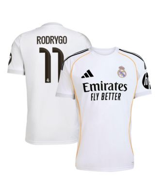 Men's Rodrygo White Real Madrid 2025/26 Home Replica Jersey