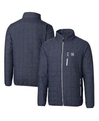 Men's Heathered Navy New York Yankees Big & Tall Rainier Full-Zip Puffer Jacket