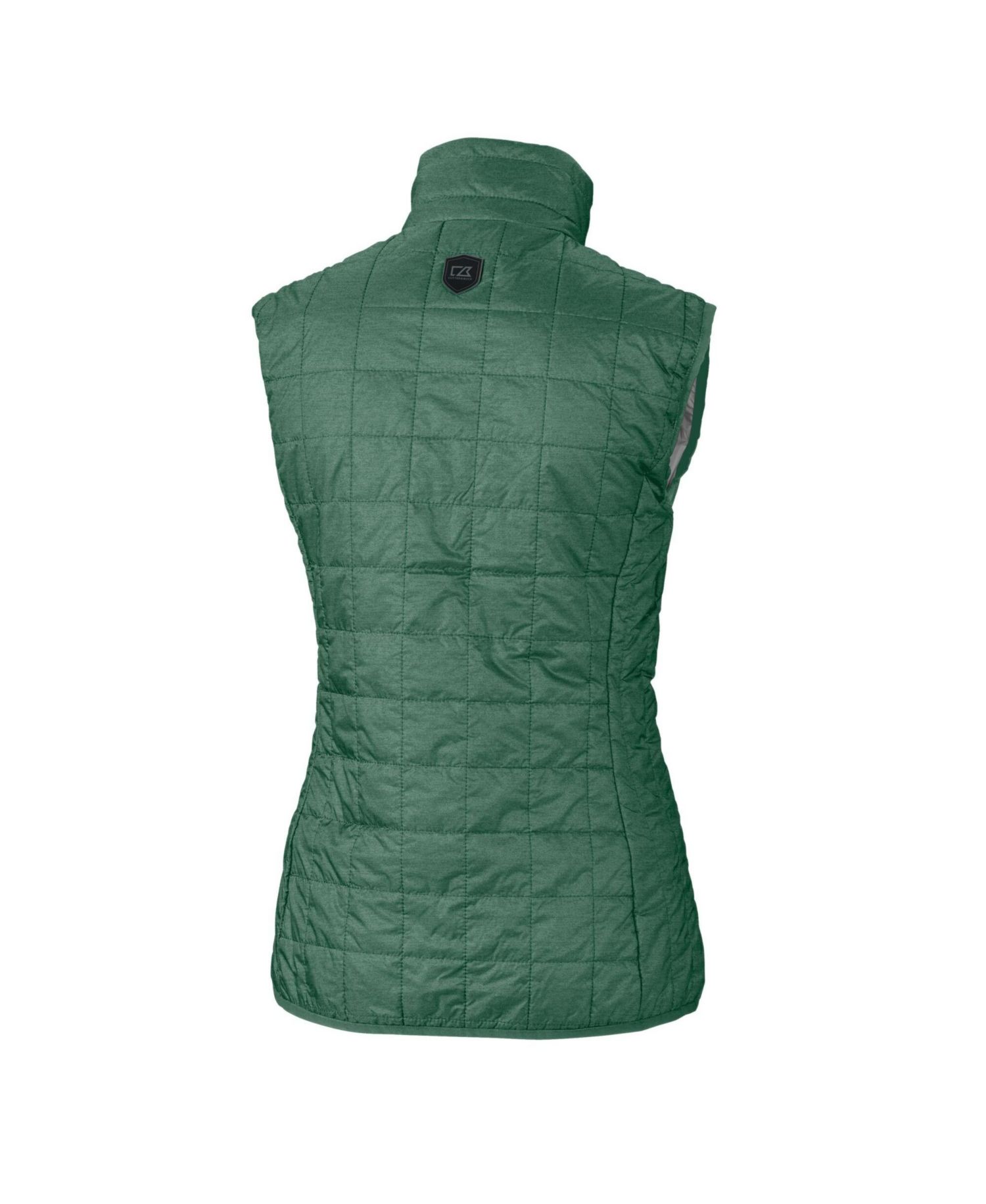 Women's Heather Green Philadelphia Eagles Gridiron Classics Logo Rainier PrimaLoft Eco Insulated Full-Zip Puffer Vest