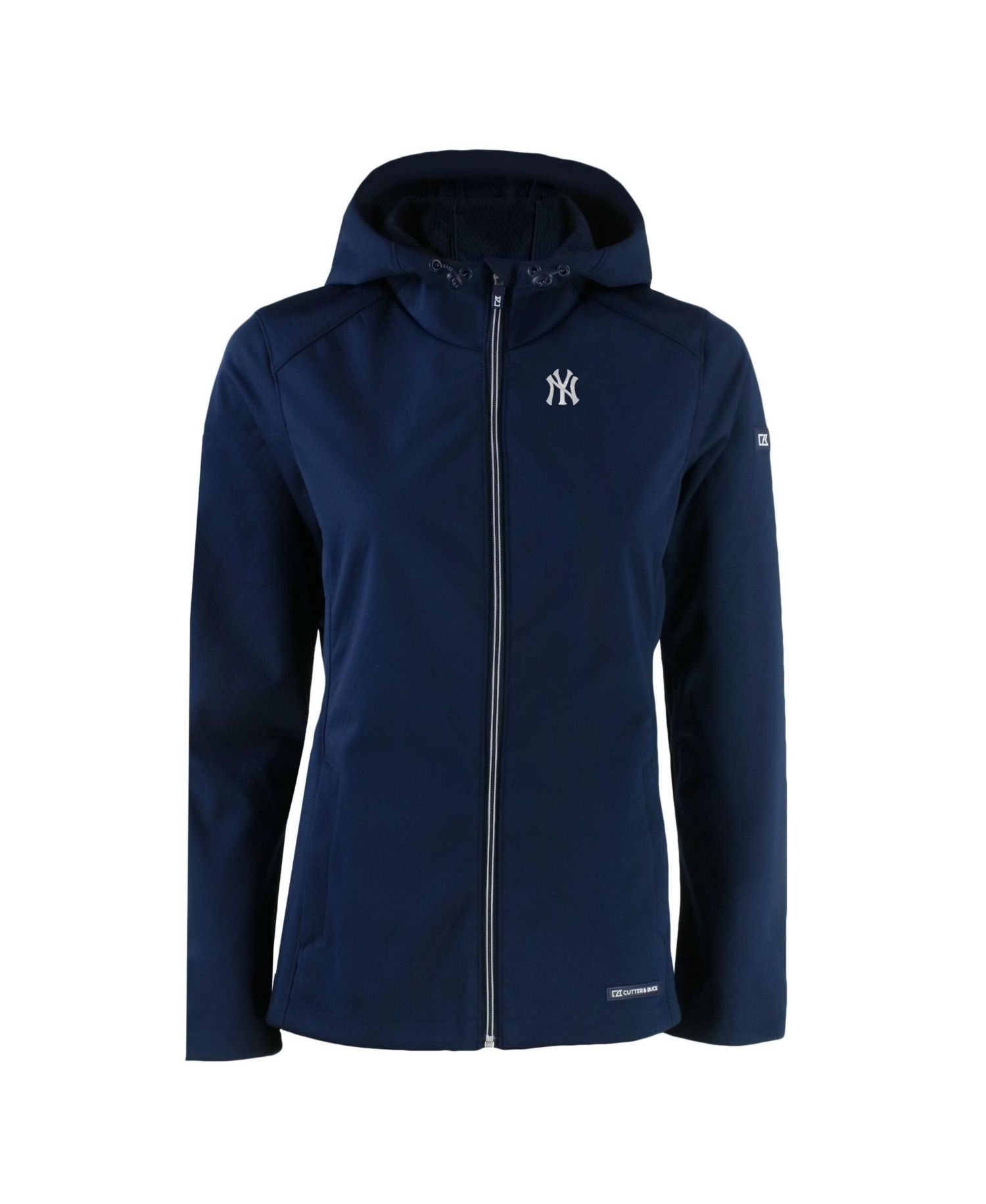 Women's Navy New York Yankees Evoke Eco Softshell Full-Zip Jacket