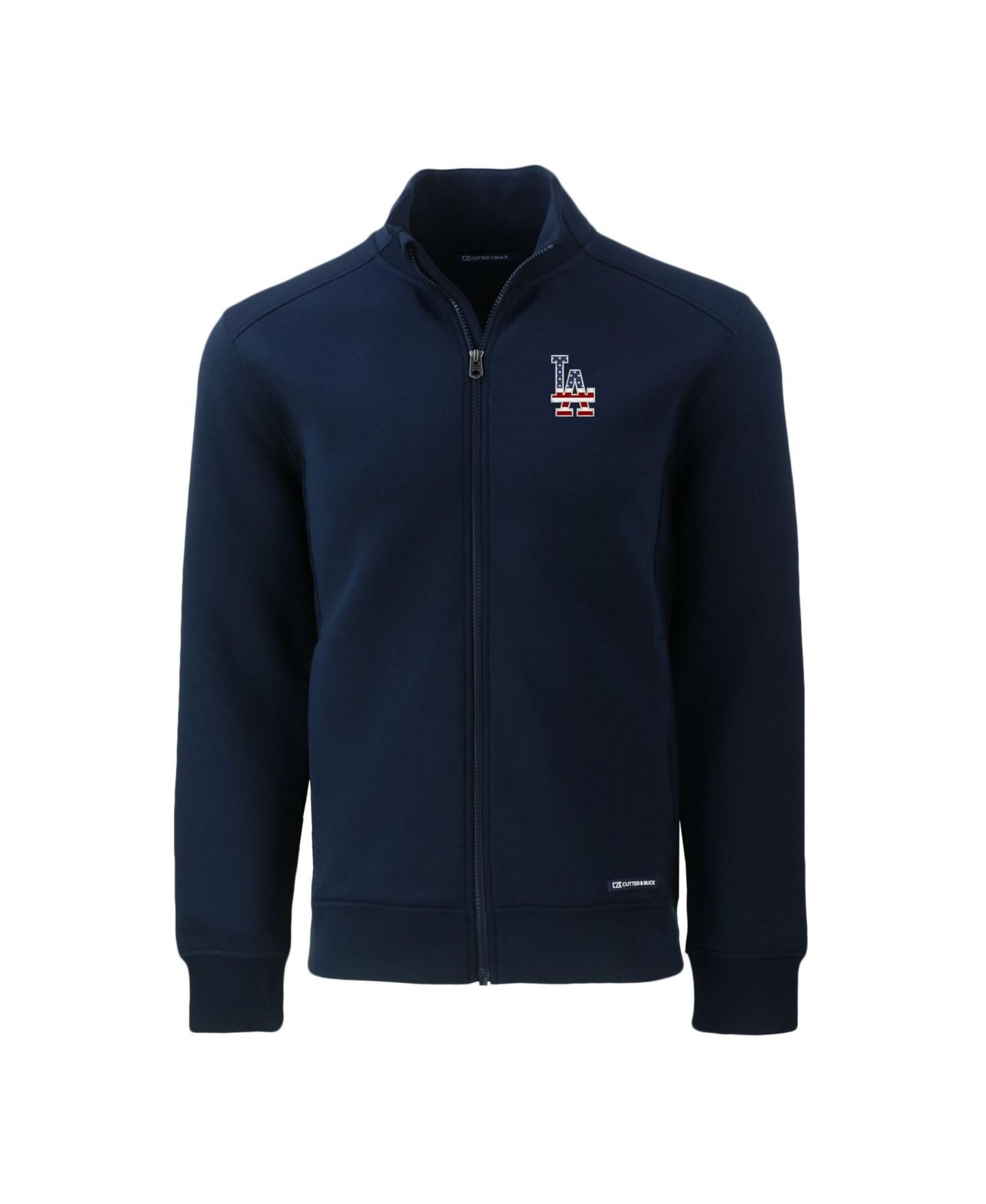 Мужская куртка Cutter & Buck Navy Los Angeles Dodgers Stars Stripes Roam Eco Full-Zip — фото 2