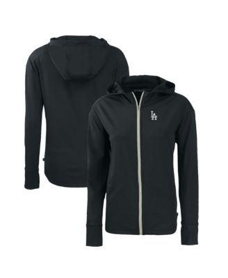 Women's Black Los Angeles Dodgers Daybreak Eco Full-Zip Hoodie