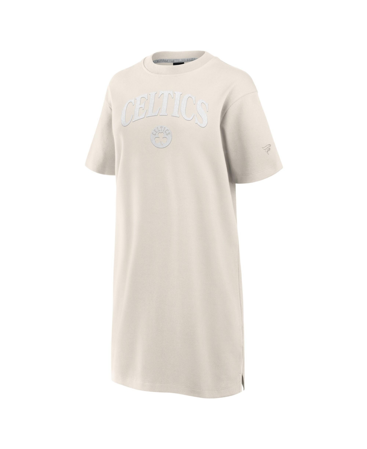 Fanatics Women's Cream Boston Celtics Elements Go Tri-Blend T-Shirt Dress