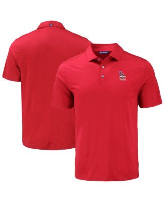 Men's Red Los Angeles Dodgers Coastline Epic Comfort Eco Polo Shirt