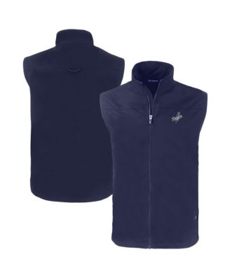 Men's Navy Los Angeles Dodgers Big & Tall Charter Eco Full-Zip Vest