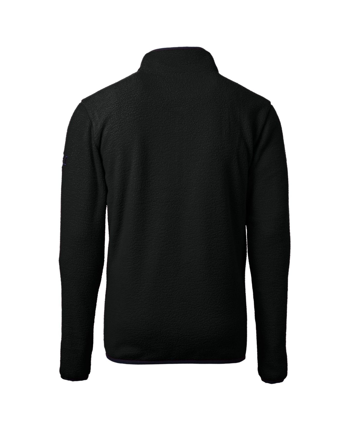 Мужская куртка Cutter & Buck Black Los Angeles Dodgers Cascade Eco Fleece Quarter-Zip — фото 3