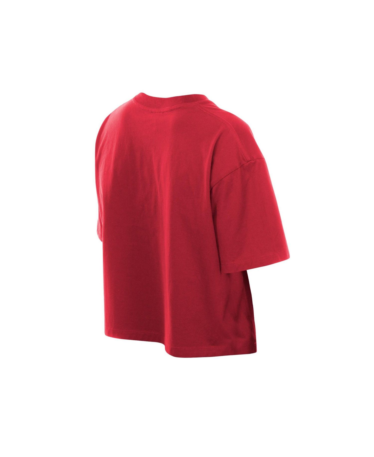 Women's Red St. Louis Cardinals Boxy Foil Logo T-Shirt