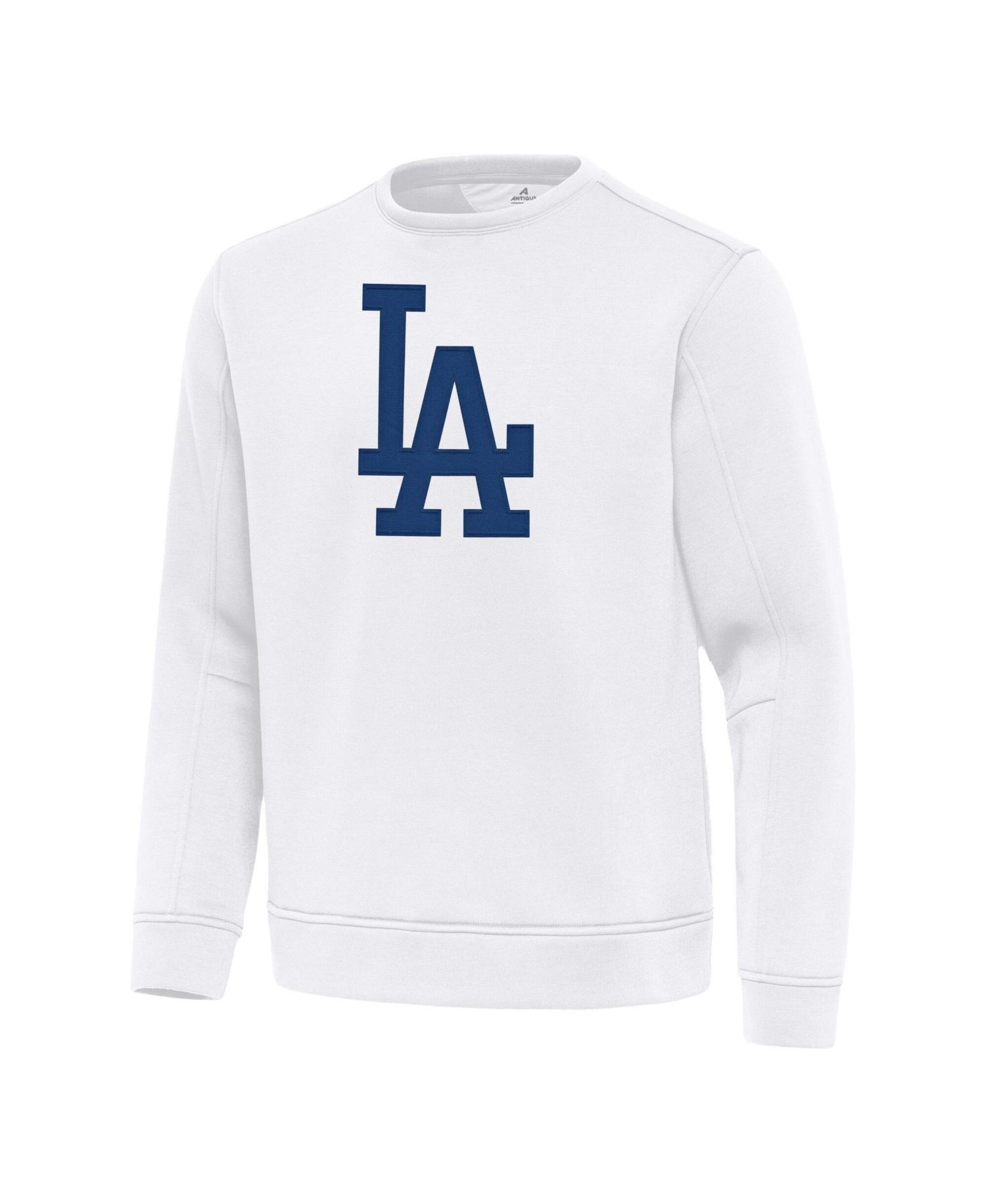 Men's White Los Angeles Dodgers Relevant Lightweight Pullover Sweatshirt