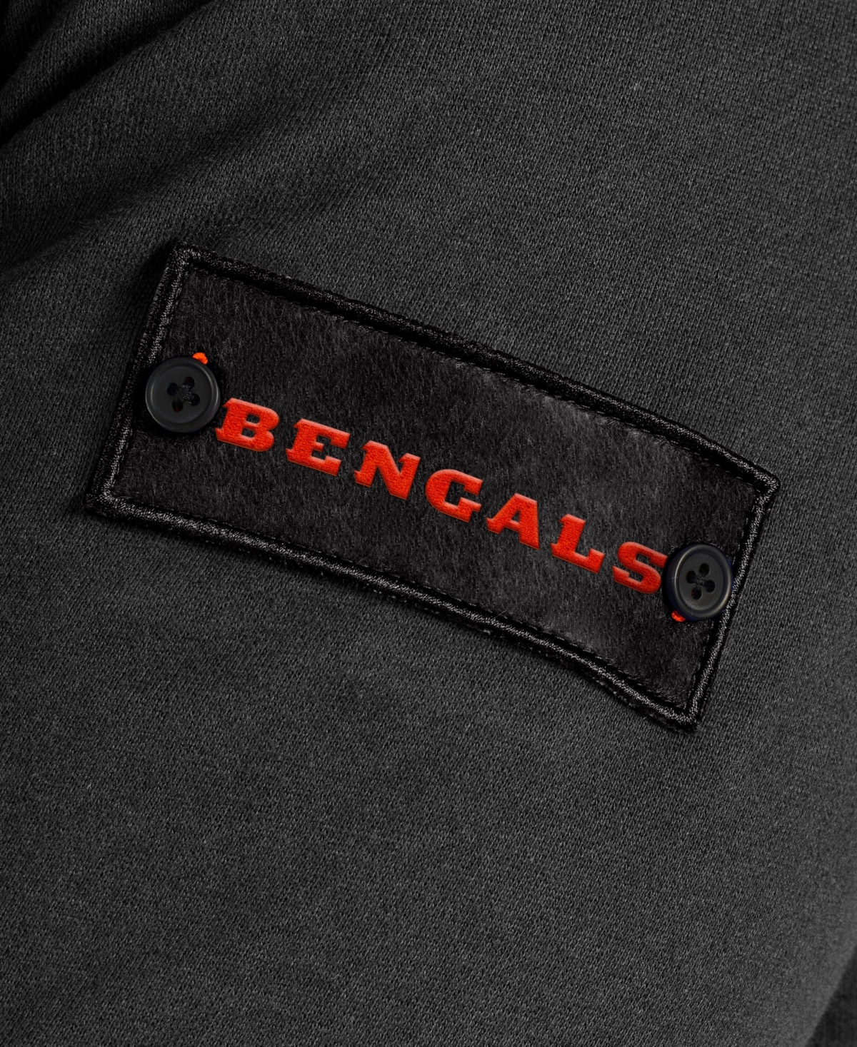 J. Palmer Men's Black Cincinnati Bengals QB1 Full-Zip Sweatshirt