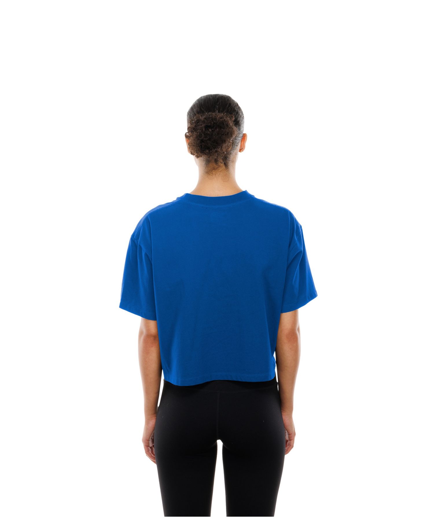 Women's Royal New York Mets Boxy Foil Logo T-Shirt