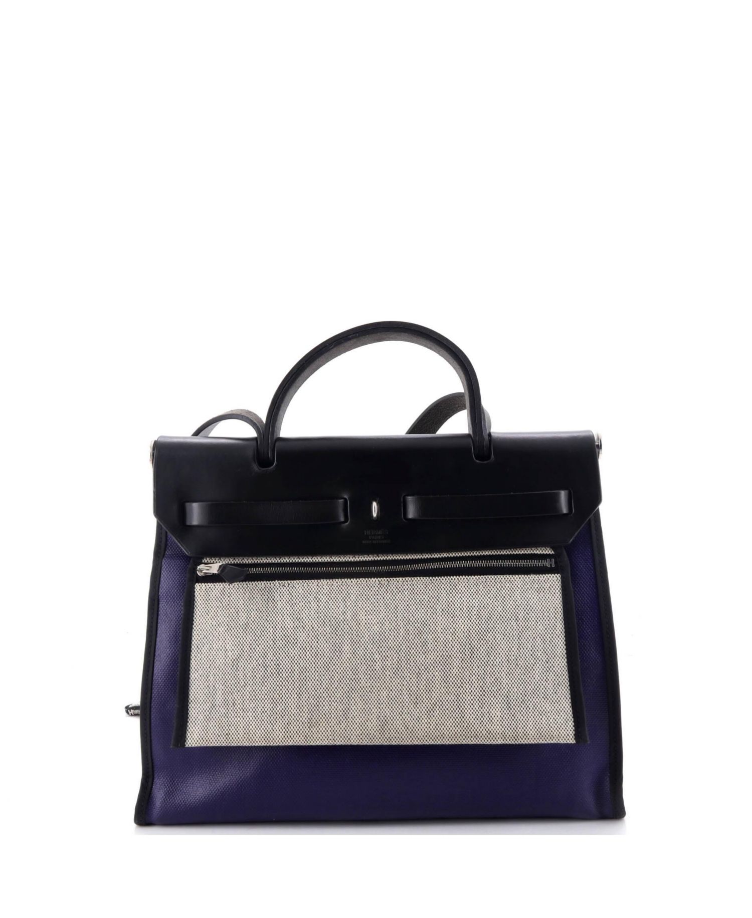 31 Herbag Zip Berline Vache Canvas and Leather