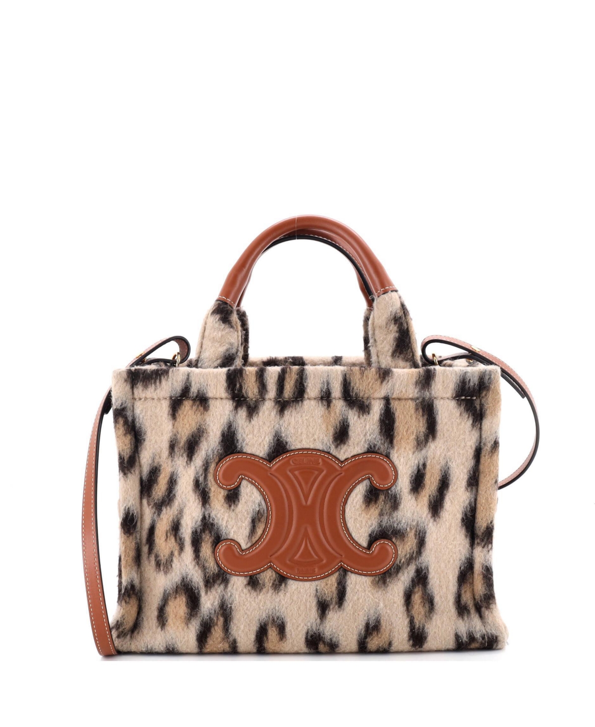 Pre-Owned Celine Small Cabas Thais Tote Printed Wool
