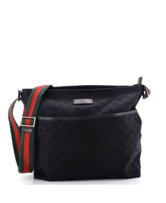 Medium Front Pocket Web Messenger GG Canvas