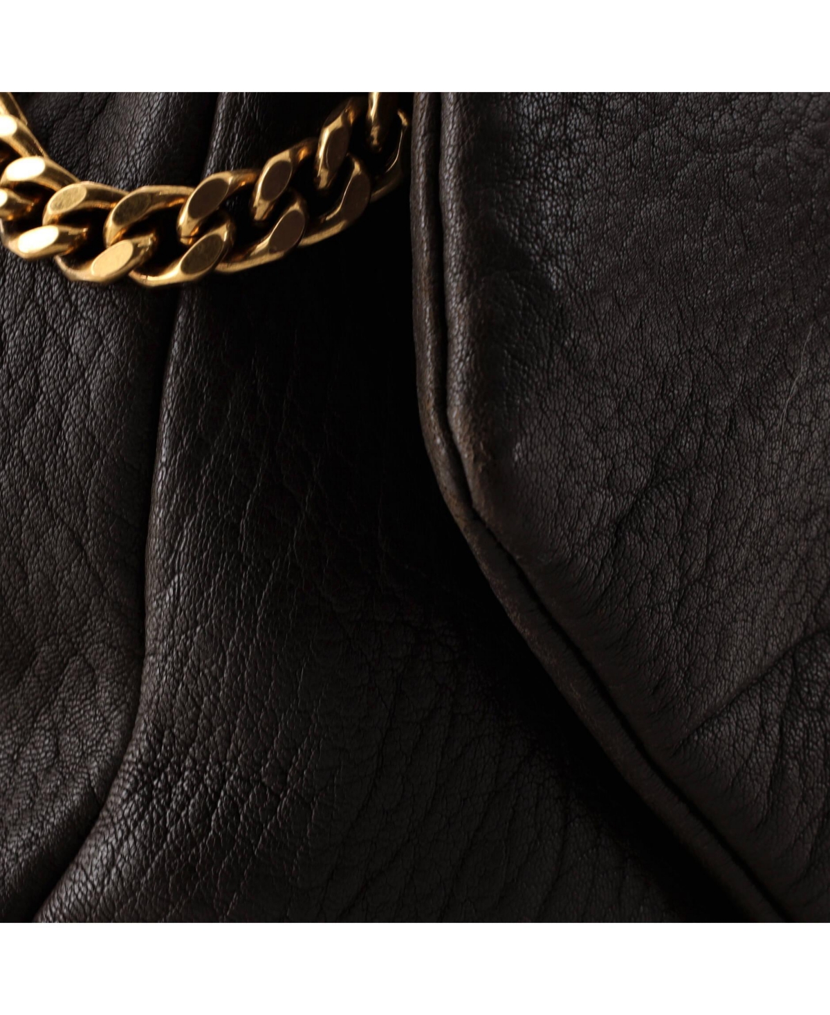 Pre-Owned Saint Laurent Large Calypso Flap Bag Leather