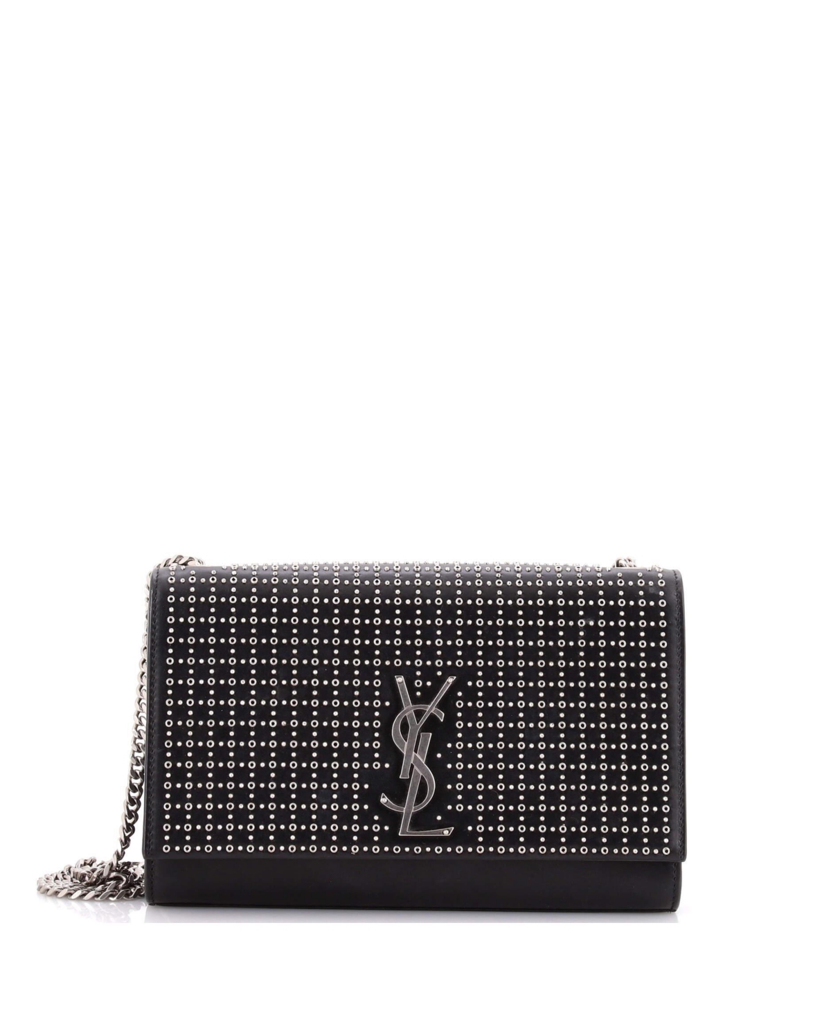 Pre-Owned Saint Laurent Medium Classic Monogram Crossbody Bag Studded Leather