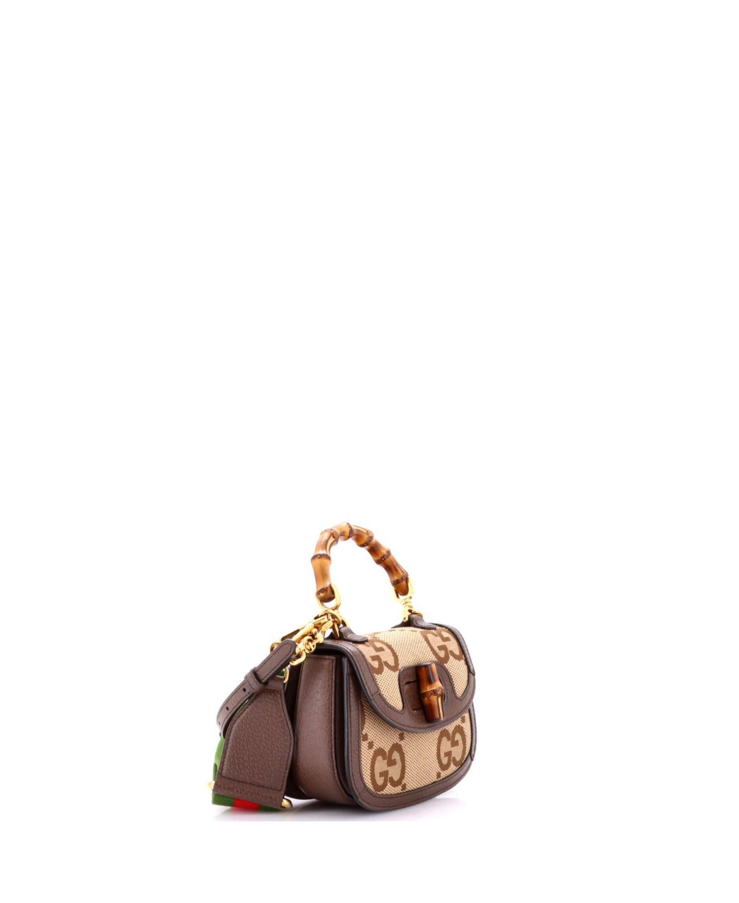 Mini Bamboo 1947 Top Handle Bag Jumbo GG Canvas