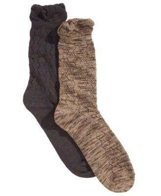 Gold Toe - Women's 2-Pk. Crochet Slub Boot Socks