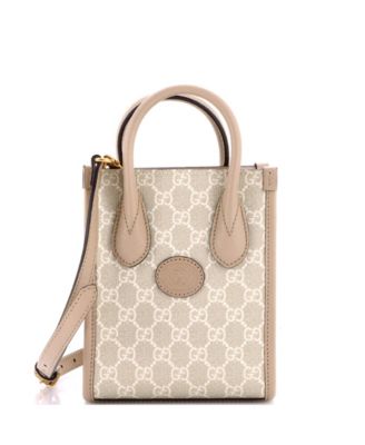 Mini Interlocking G Patch Tote GG Coated Canvas
