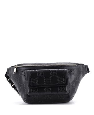 Front Pocket Belt Bag GG Embossed Perforated Leather