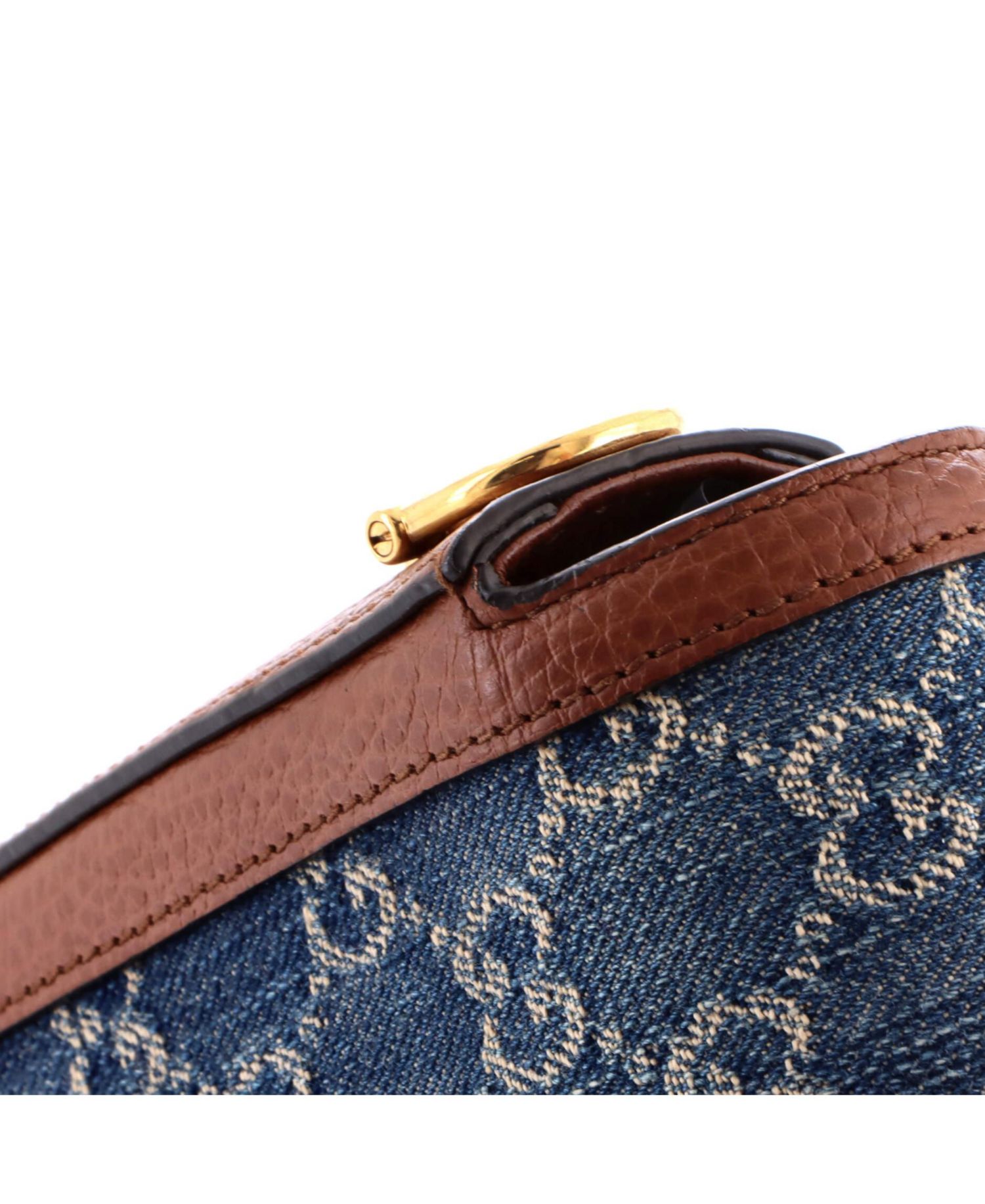 Mini Horsebit 1955 Shoulder Bag GG Denim