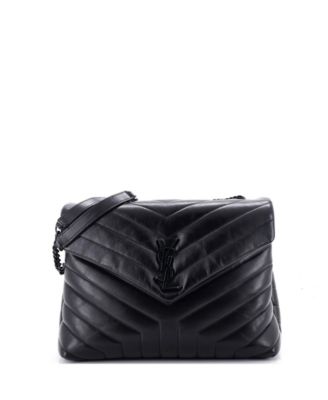 Medium Loulou Shoulder Bag Matelasse Chevron Leather