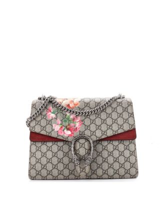 Medium Dionysus Bag Blooms Print GG Coated Canvas