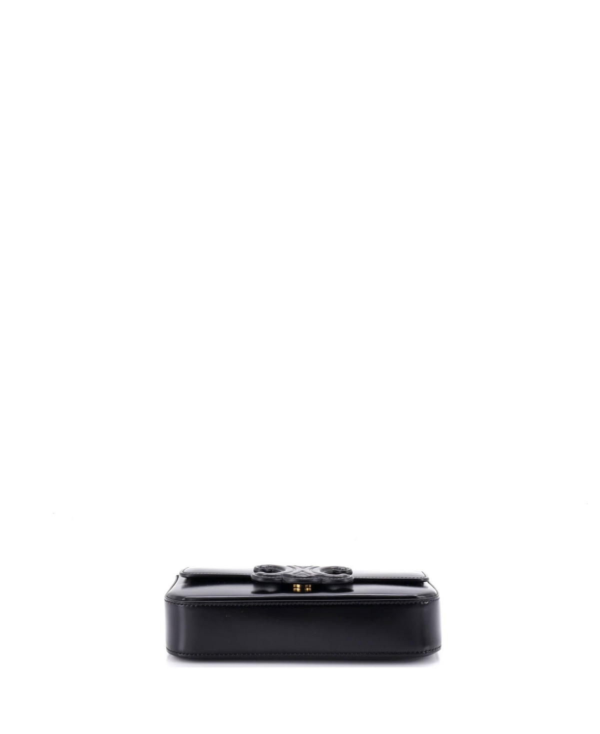 Pre-Owned Celine Small Triomphe Chain Shoulder Bag Leather