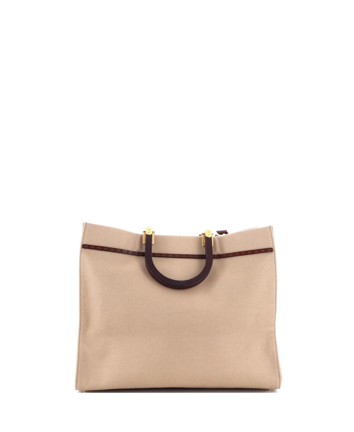 Pre-Owned Fendi Medium Sunshine Shopper Tote Canvas