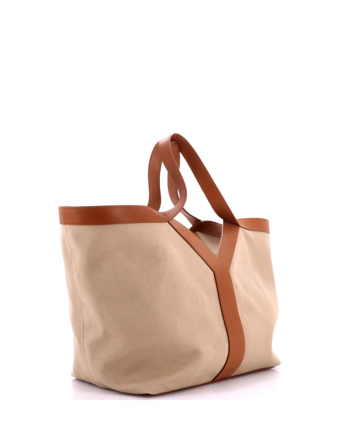Pre-Owned Saint Laurent Medium Y Tote Canvas with Leather