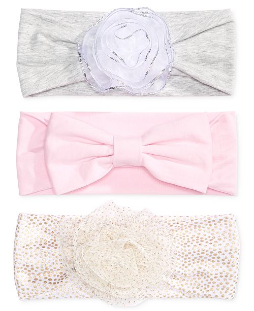 First Impressions Baby Girls 3 Pk Headbands Created For Macy S