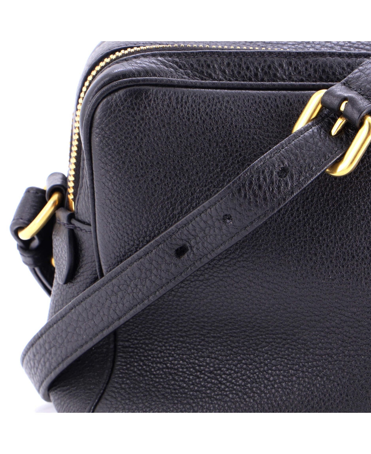 Pre-Owned Prada Medium Double Zip Camera Bag Vitello Phenix