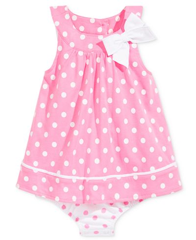 First Impressions Baby Girls' Dot-Print Sunsuit, Only at Macy's